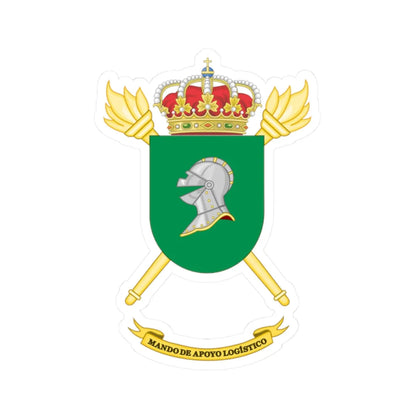 Coat of Arms of the Spanish Army Logistic Support Command (Spain) (Coat of Arms) STICKER Vinyl Kiss-Cut Decal 2 Inch White - The Sticker Space