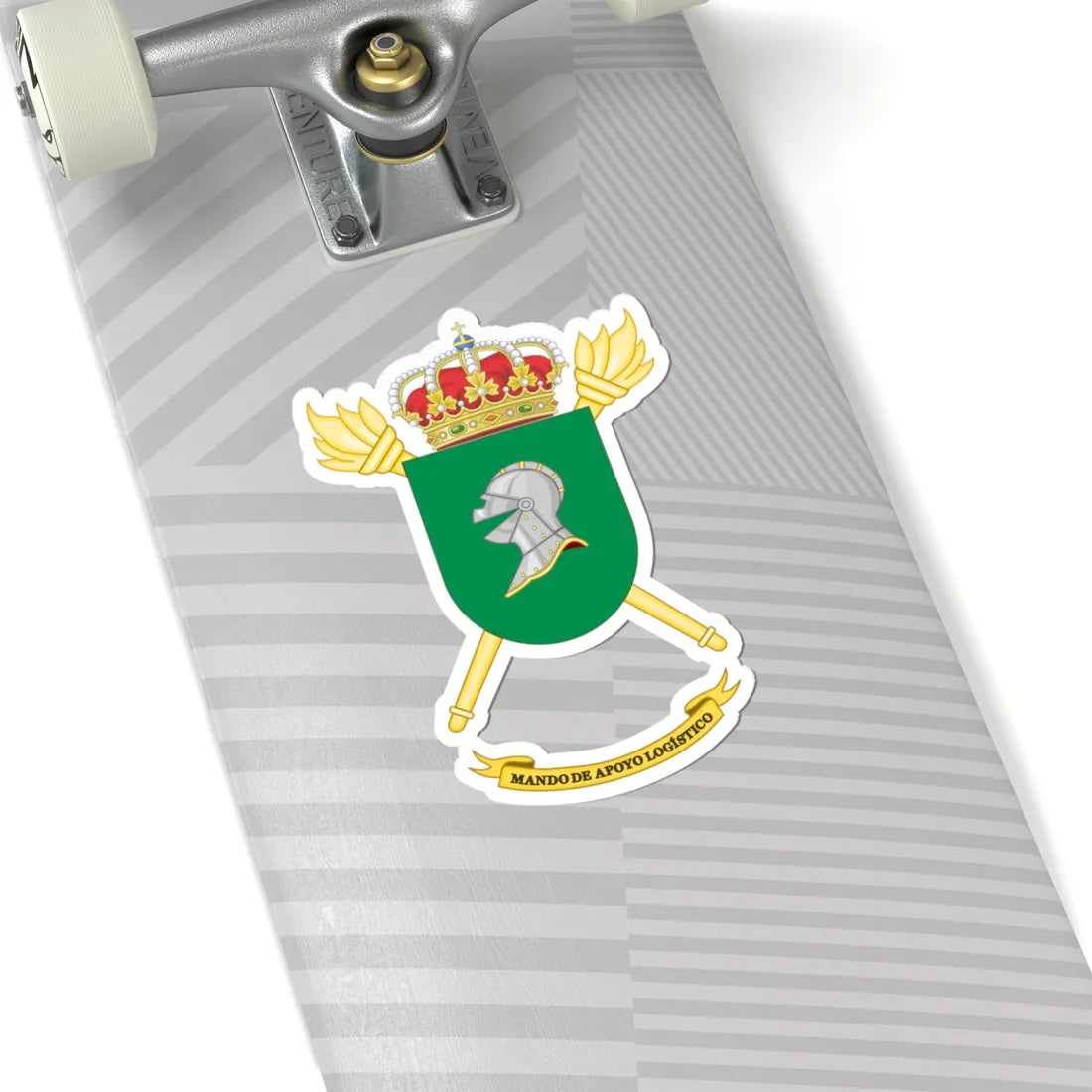 Coat of Arms of the Spanish Army Logistic Support Command (Spain) (Coat of Arms) STICKER Vinyl Kiss-Cut Decal - The Sticker Space