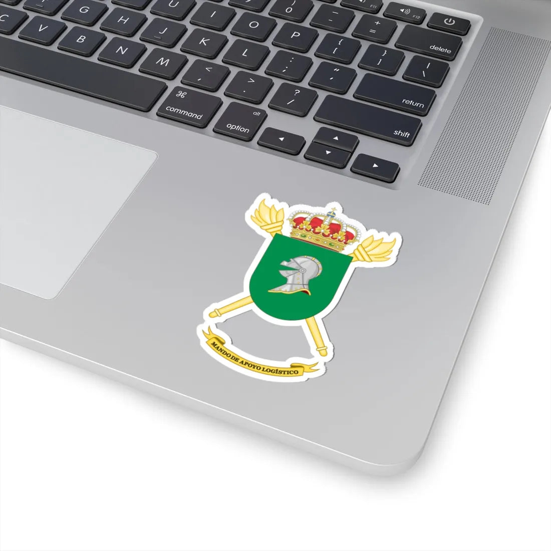 Coat of Arms of the Spanish Army Logistic Support Command (Spain) (Coat of Arms) STICKER Vinyl Kiss-Cut Decal - The Sticker Space