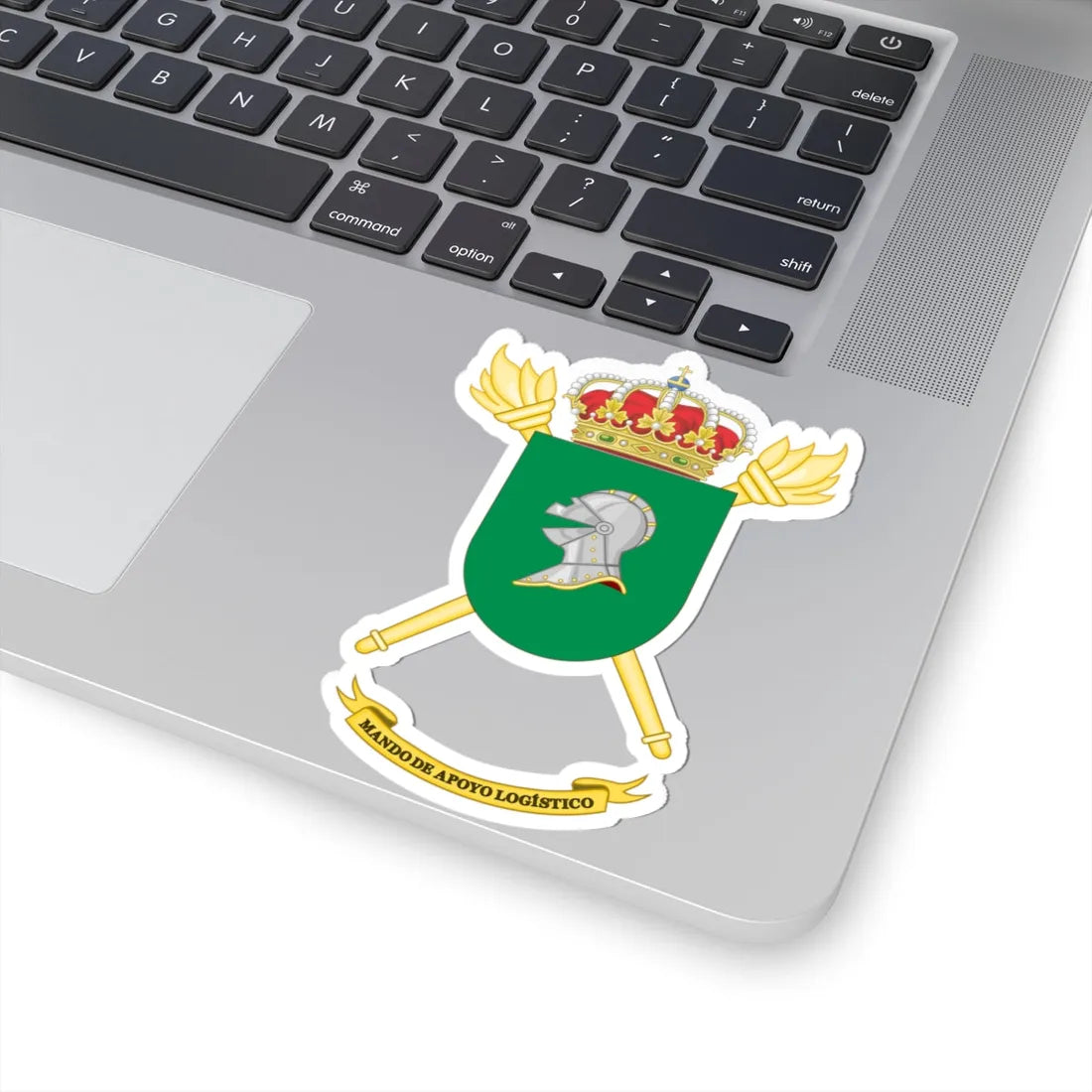 Coat of Arms of the Spanish Army Logistic Support Command (Spain) (Coat of Arms) STICKER Vinyl Kiss-Cut Decal - The Sticker Space