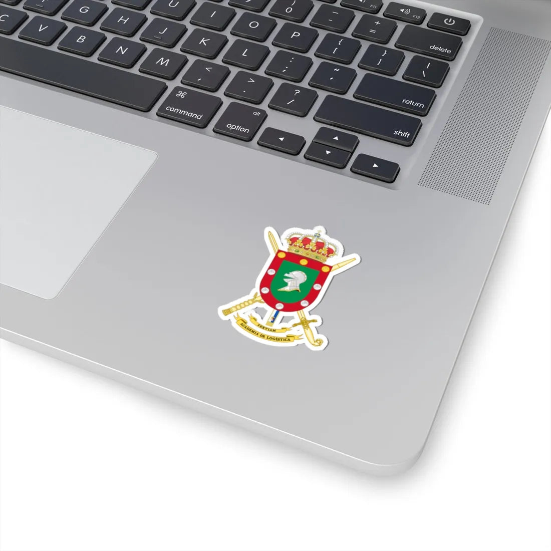 Coat of Arms of the Spanish Army Logistics Academy (Spain) (Coat of Arms) STICKER Vinyl Kiss-Cut Decal - The Sticker Space