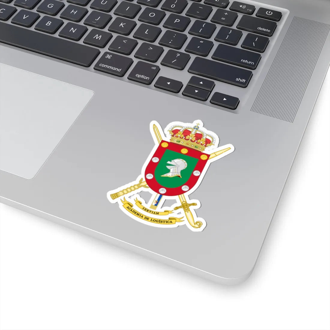 Coat of Arms of the Spanish Army Logistics Academy (Spain) (Coat of Arms) STICKER Vinyl Kiss-Cut Decal - The Sticker Space