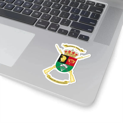 Coat of Arms of the Spanish Army Parachute Instruction Unit (Spain) (Coat of Arms) STICKER Vinyl Kiss-Cut Decal - The Sticker Space