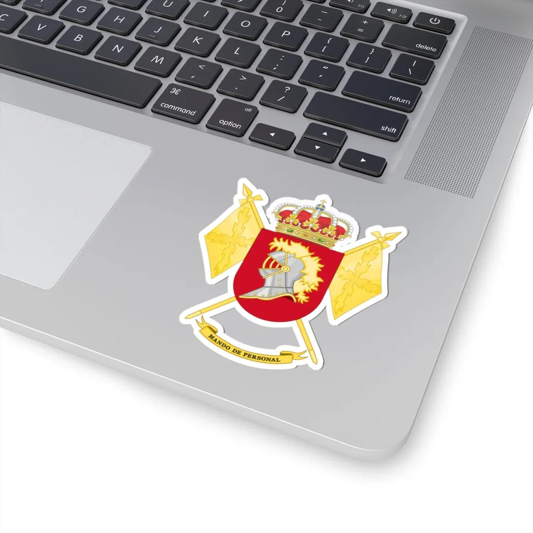Coat of Arms of the Spanish Army Personnel Command (Spain) (Coat of Arms) STICKER Vinyl Kiss-Cut Decal - The Sticker Space