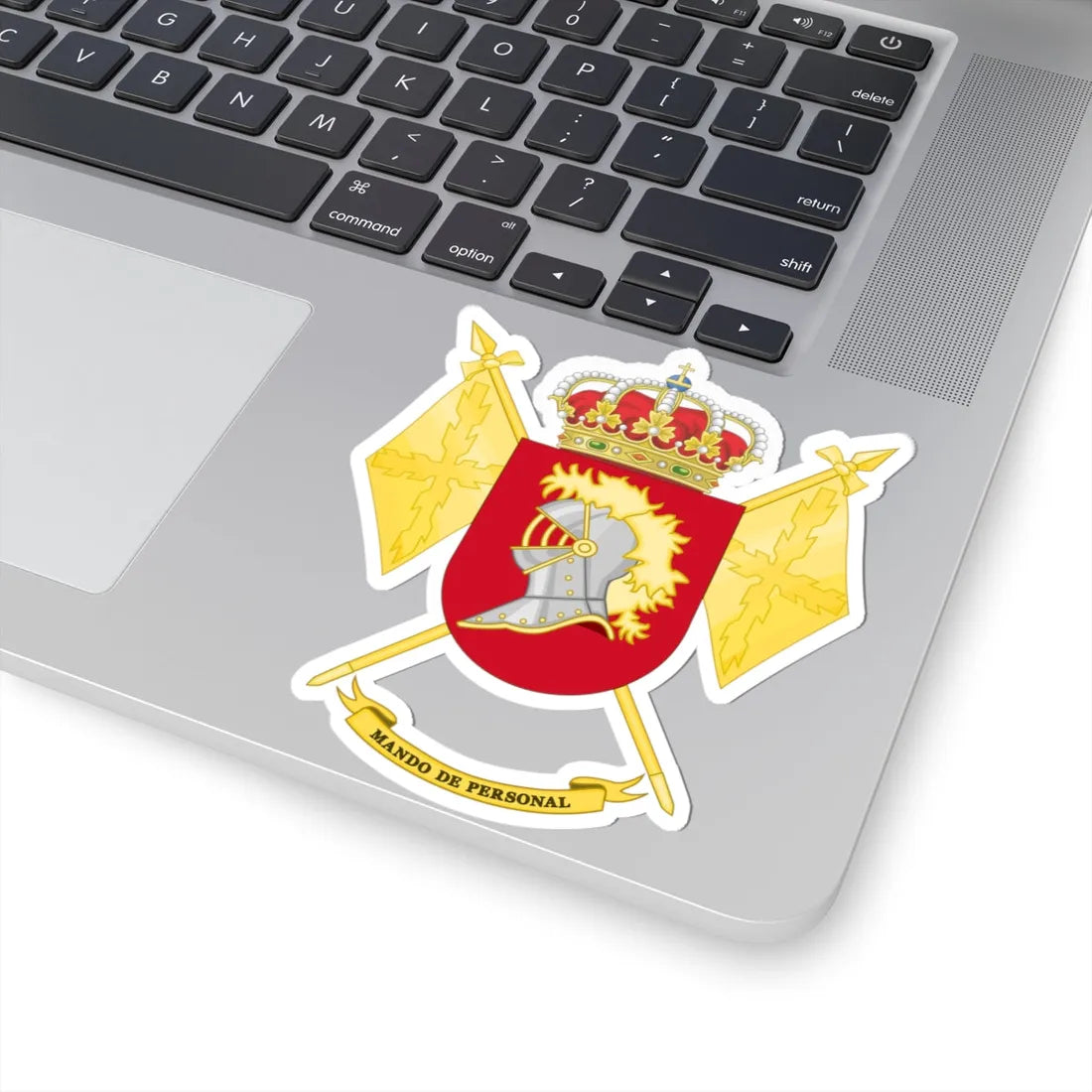 Coat of Arms of the Spanish Army Personnel Command (Spain) (Coat of Arms) STICKER Vinyl Kiss-Cut Decal - The Sticker Space