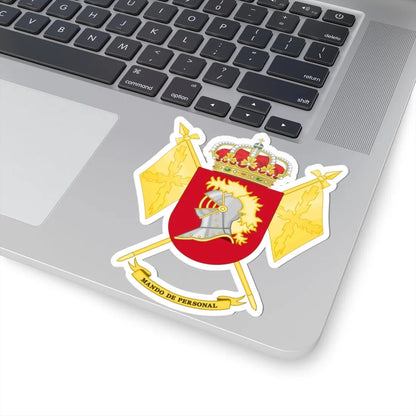 Coat of Arms of the Spanish Army Personnel Command (Spain) (Coat of Arms) STICKER Vinyl Kiss-Cut Decal - The Sticker Space