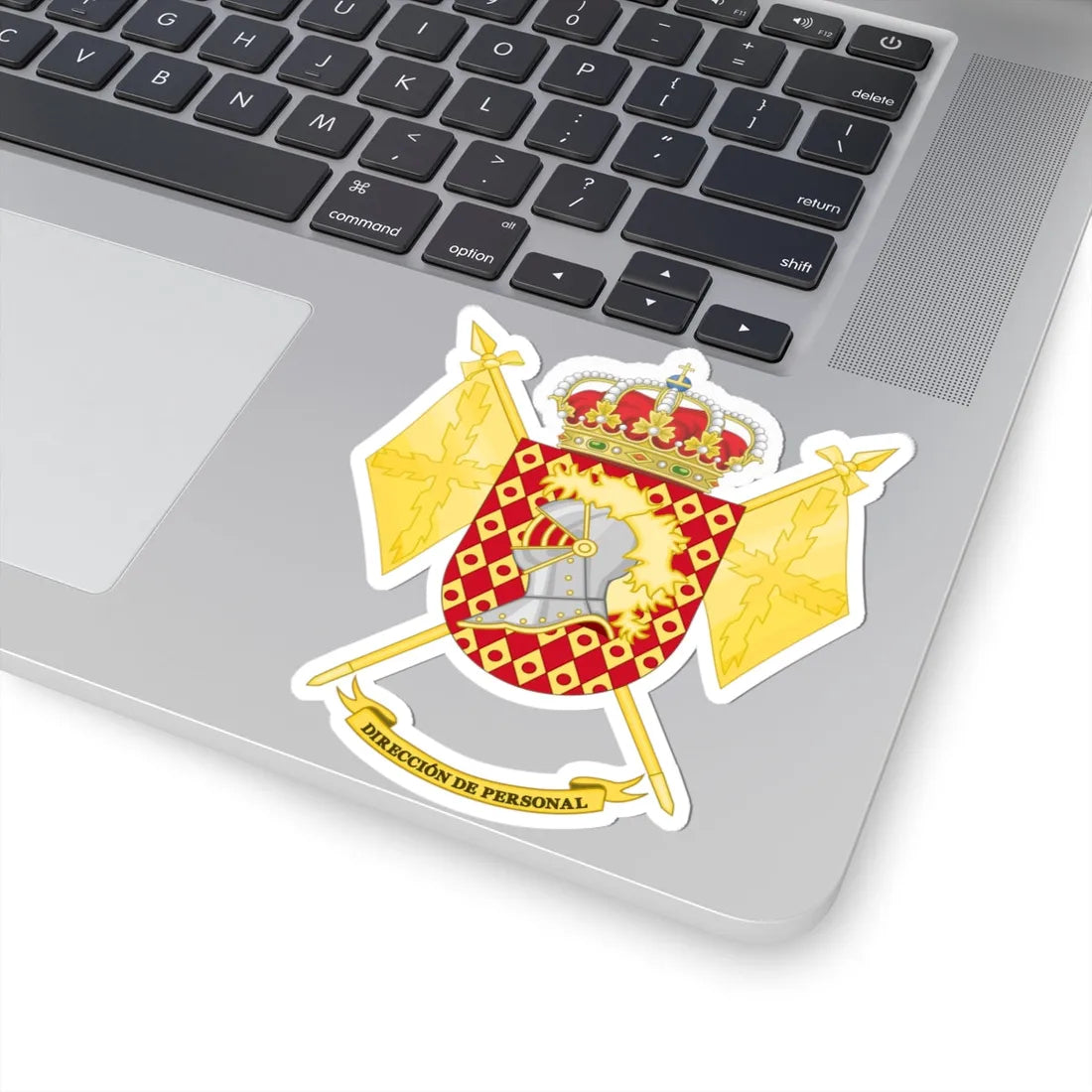 Coat of Arms of the Spanish Army Personnel Directorate (Spain) (Coat of Arms) STICKER Vinyl Kiss-Cut Decal - The Sticker Space
