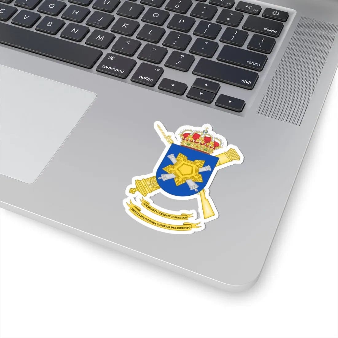 Coat of Arms of the Spanish Army Polytechnic School (Spain) (Coat of Arms) STICKER Vinyl Kiss-Cut Decal - The Sticker Space