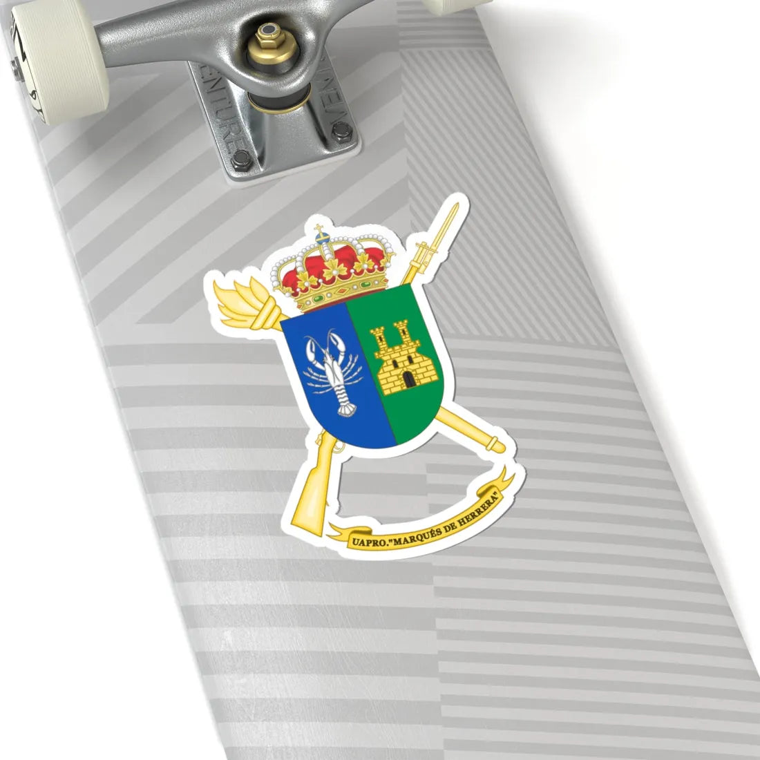Coat of Arms of the Spanish Army Projection Support Unit (Spain) (Coat of Arms) STICKER Vinyl Kiss-Cut Decal - The Sticker Space