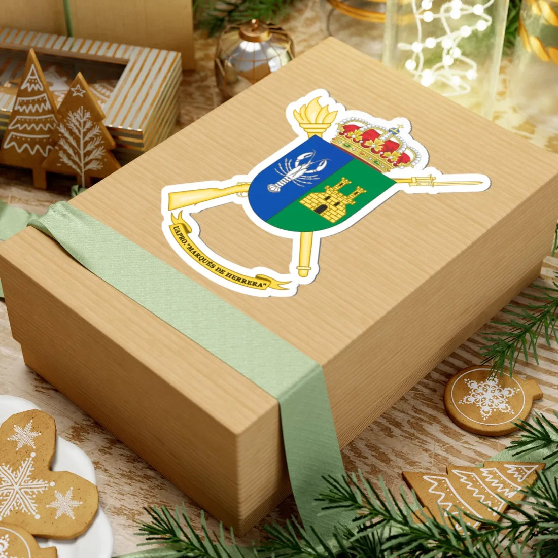 Coat of Arms of the Spanish Army Projection Support Unit (Spain) (Coat of Arms) STICKER Vinyl Kiss-Cut Decal - The Sticker Space