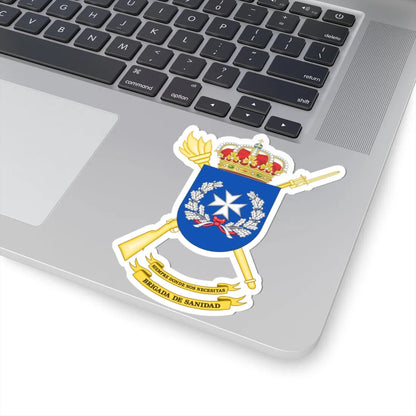 Coat of Arms of the Spanish Army Sanitary Brigade (Spain) (Coat of Arms) STICKER Vinyl Kiss-Cut Decal - The Sticker Space