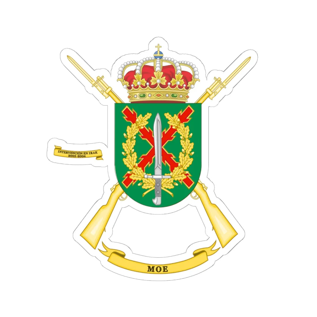 Coat of Arms of the Spanish Army Special Operations Force Command (Spain) (Coat of Arms) STICKER Vinyl Kiss-Cut Decal - The Sticker Space