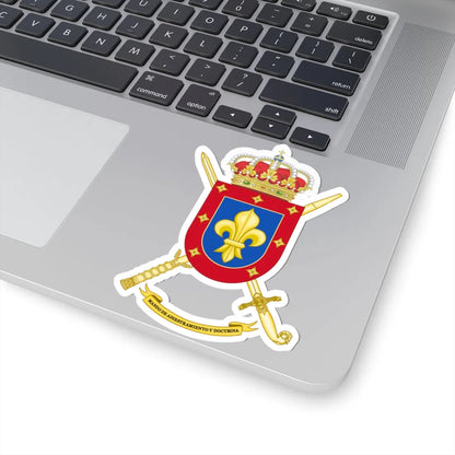 Coat of Arms of the Spanish Army Training and Doctrine Command (Spain) (Coat of Arms) STICKER Vinyl Kiss-Cut Decal - The Sticker Space