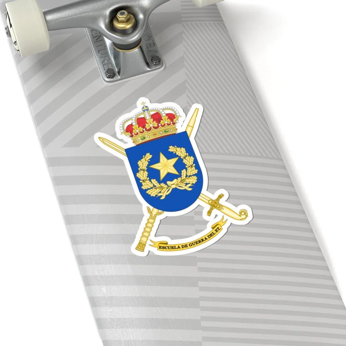 Coat of Arms of the Spanish Army War College (Spain) (Coat of Arms) STICKER Vinyl Kiss-Cut Decal - The Sticker Space