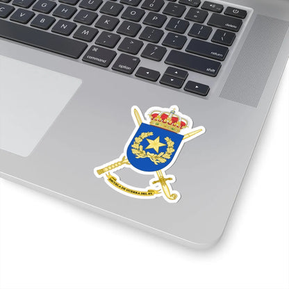Coat of Arms of the Spanish Army War College (Spain) (Coat of Arms) STICKER Vinyl Kiss-Cut Decal - The Sticker Space