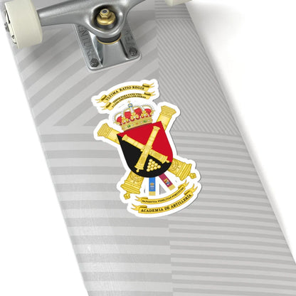 Coat of Arms of the Spanish Artillery Academy (Spain) (Coat of Arms) STICKER Vinyl Kiss-Cut Decal - The Sticker Space