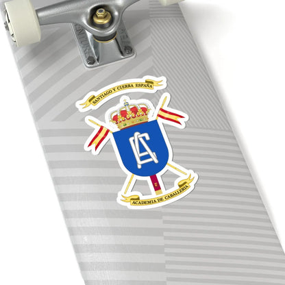 Coat of Arms of the Spanish Cavalry Academy (Spain) (Coat of Arms) STICKER Vinyl Kiss-Cut Decal - The Sticker Space