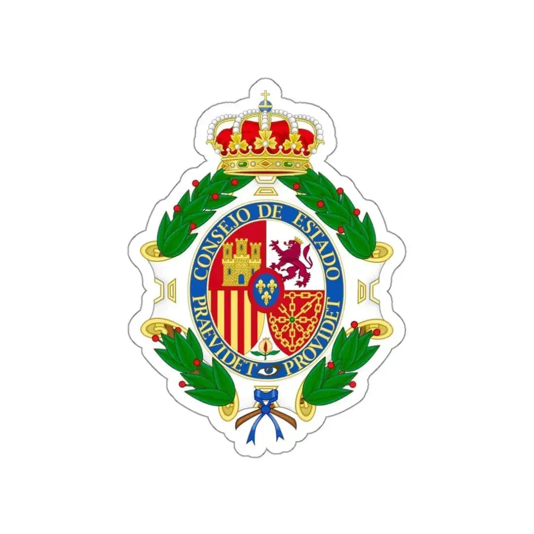 Coat of Arms of the Spanish Council of State STICKER Vinyl Die-Cut Decal - The Sticker Space