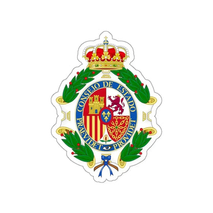 Coat of Arms of the Spanish Council of State STICKER Vinyl Die-Cut Decal - The Sticker Space