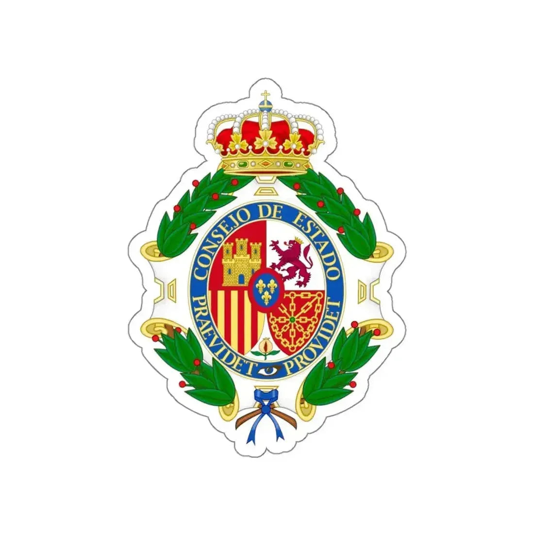 Coat of Arms of the Spanish Council of State STICKER Vinyl Die-Cut Decal - The Sticker Space