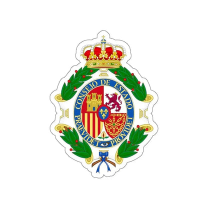 Coat of Arms of the Spanish Council of State STICKER Vinyl Die-Cut Decal - The Sticker Space