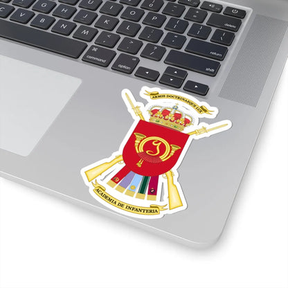 Coat of Arms of the Spanish Infantry Academy (Spain) (Coat of Arms) STICKER Vinyl Kiss-Cut Decal - The Sticker Space