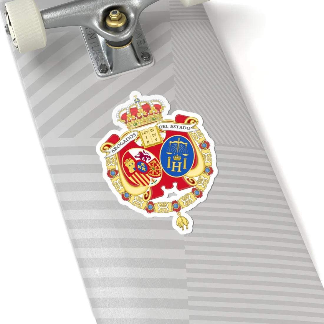 Coat of Arms of the Spanish Legal Representatives of the State (Spain) (Coat of Arms) STICKER Vinyl Kiss-Cut Decal - The Sticker Space