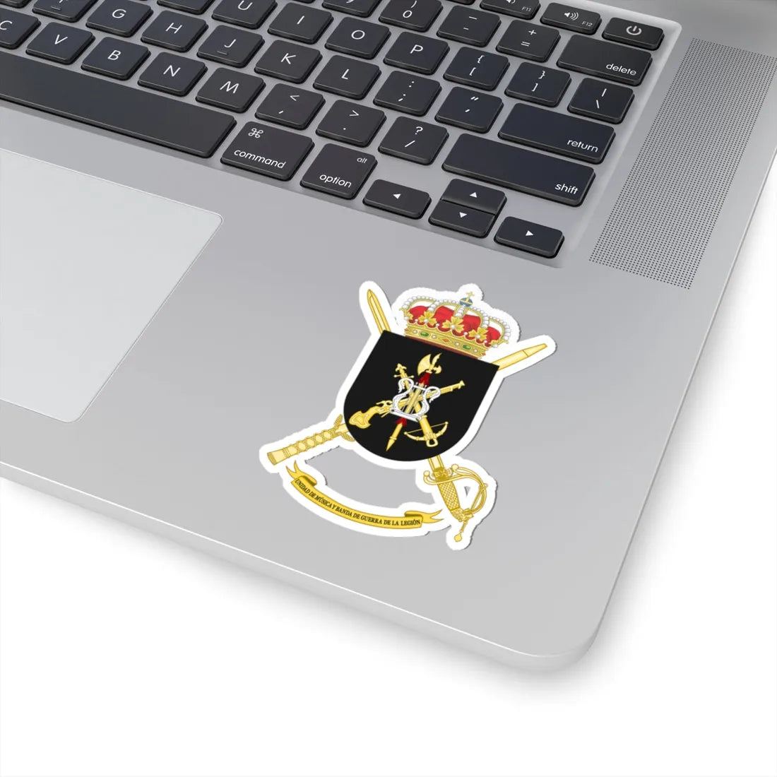 Coat of Arms of the Spanish Legion Band (Spain) (Coat of Arms) STICKER Vinyl Kiss-Cut Decal - The Sticker Space