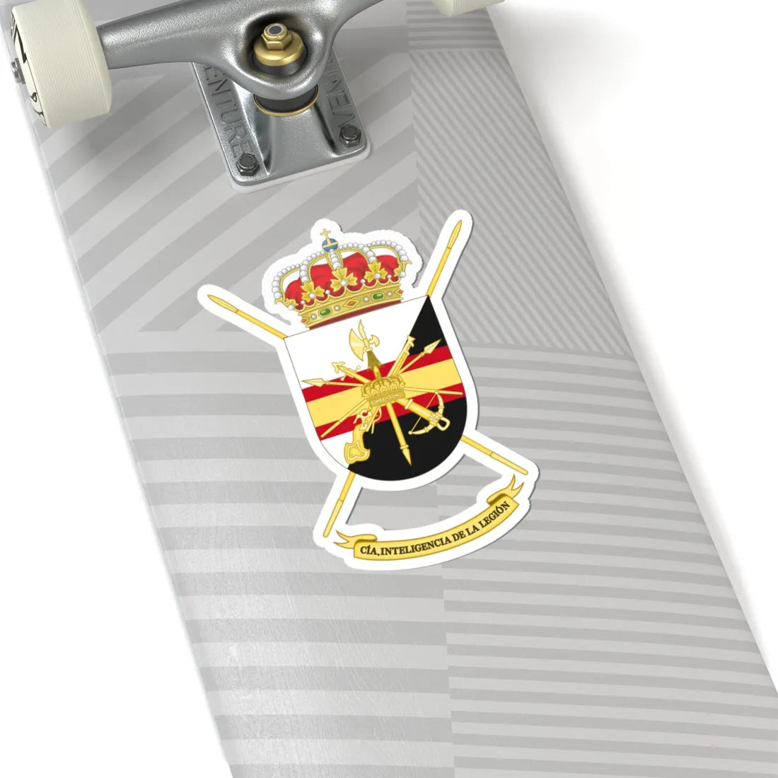 Coat of Arms of the Spanish Legion Intelligence Company (Spain) (Coat of Arms) STICKER Vinyl Kiss-Cut Decal - The Sticker Space