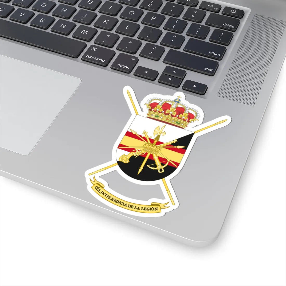 Coat of Arms of the Spanish Legion Intelligence Company (Spain) (Coat of Arms) STICKER Vinyl Kiss-Cut Decal - The Sticker Space