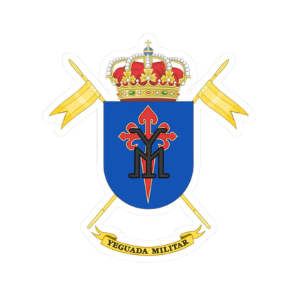 Coat of Arms of the Spanish Military Stud (Spain) (Coat of Arms) STICKER Vinyl Kiss-Cut Decal 2 Inch White - The Sticker Space