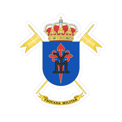 Coat of Arms of the Spanish Military Stud (Spain) (Coat of Arms) STICKER Vinyl Kiss-Cut Decal 3 Inch White - The Sticker Space