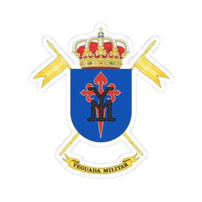 Coat of Arms of the Spanish Military Stud (Spain) (Coat of Arms) STICKER Vinyl Kiss-Cut Decal 4 Inch White - The Sticker Space
