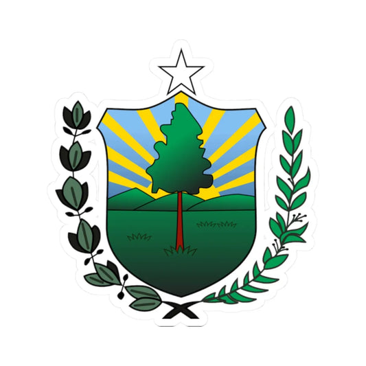 Coat of arms of the Special Municipality of Isla de la Juventud (Cuba) (Coat of Arms) STICKER Vinyl Kiss-Cut Decal 2 Inch White - The Sticker Space