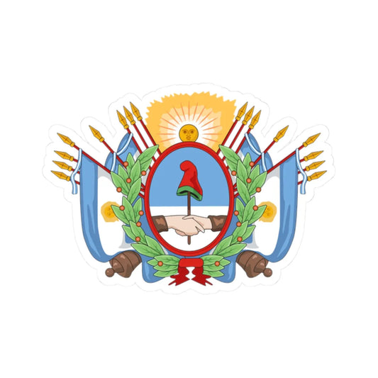 Coat of arms of the State of Buenos Aires (Argentina) (Coat of Arms) STICKER Vinyl Kiss-Cut Decal 2 Inch White - The Sticker Space