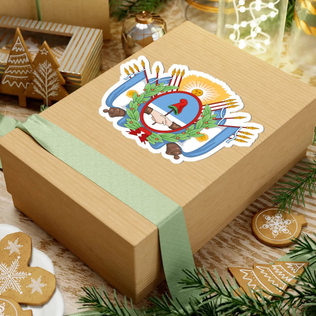 Coat of arms of the State of Buenos Aires (Argentina) (Coat of Arms) STICKER Vinyl Kiss-Cut Decal - The Sticker Space