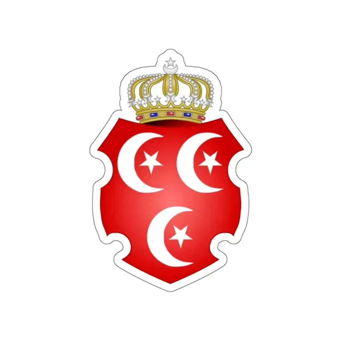 Coat of Arms of the Sultan of Egypt STICKER Vinyl Die-Cut Decal - The Sticker Space