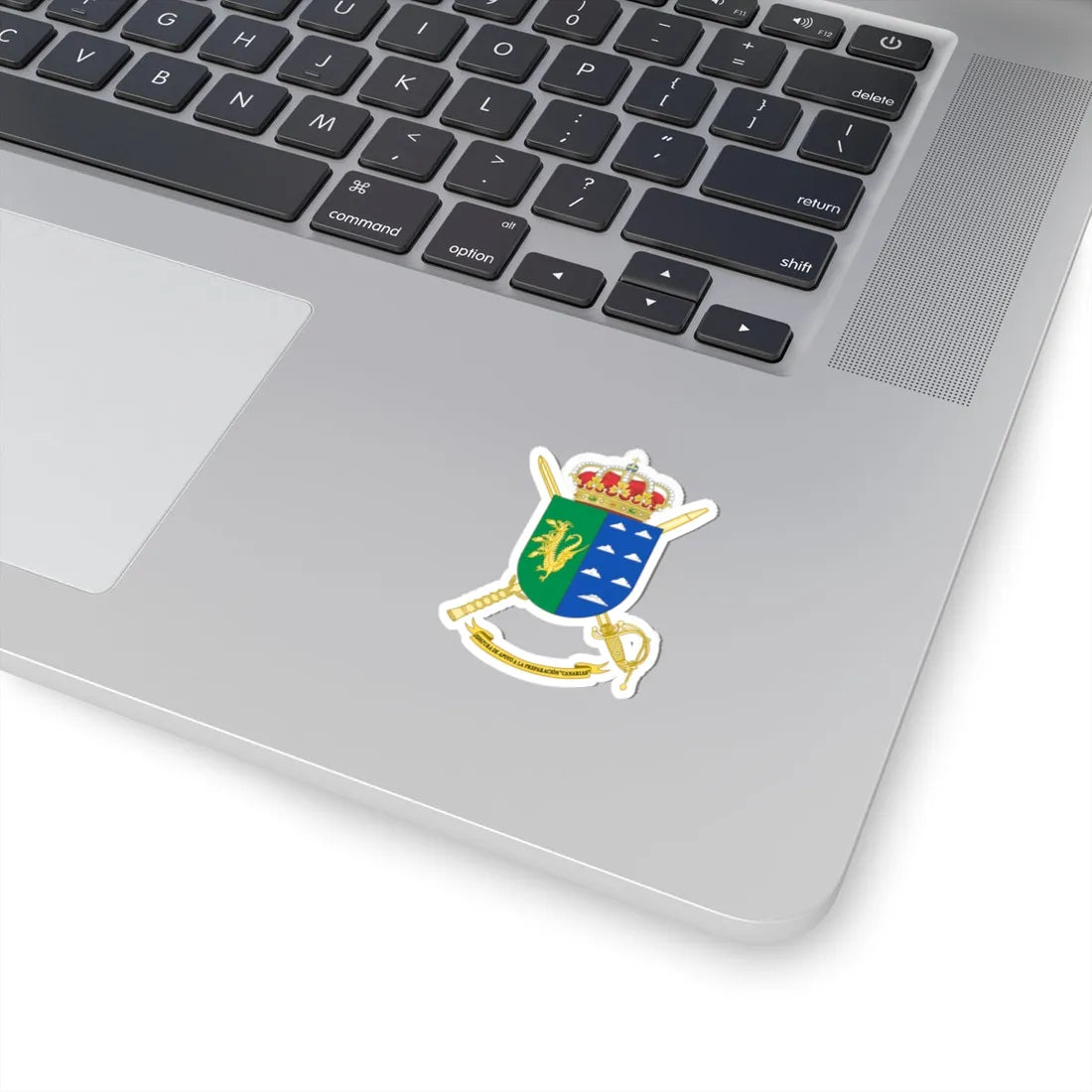 Coat of Arms of the Training Command - Canarias (Spain) (Coat of Arms) STICKER Vinyl Kiss-Cut Decal - The Sticker Space