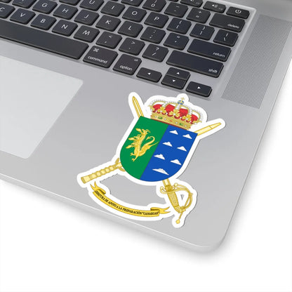 Coat of Arms of the Training Command - Canarias (Spain) (Coat of Arms) STICKER Vinyl Kiss-Cut Decal - The Sticker Space