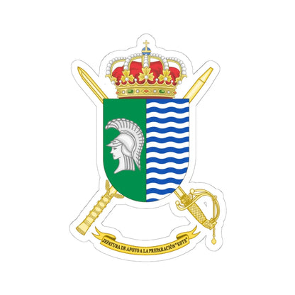 Coat of Arms of the Training Command - Este (Spain) (Coat of Arms) STICKER Vinyl Kiss-Cut Decal 6 Inch White - The Sticker Space