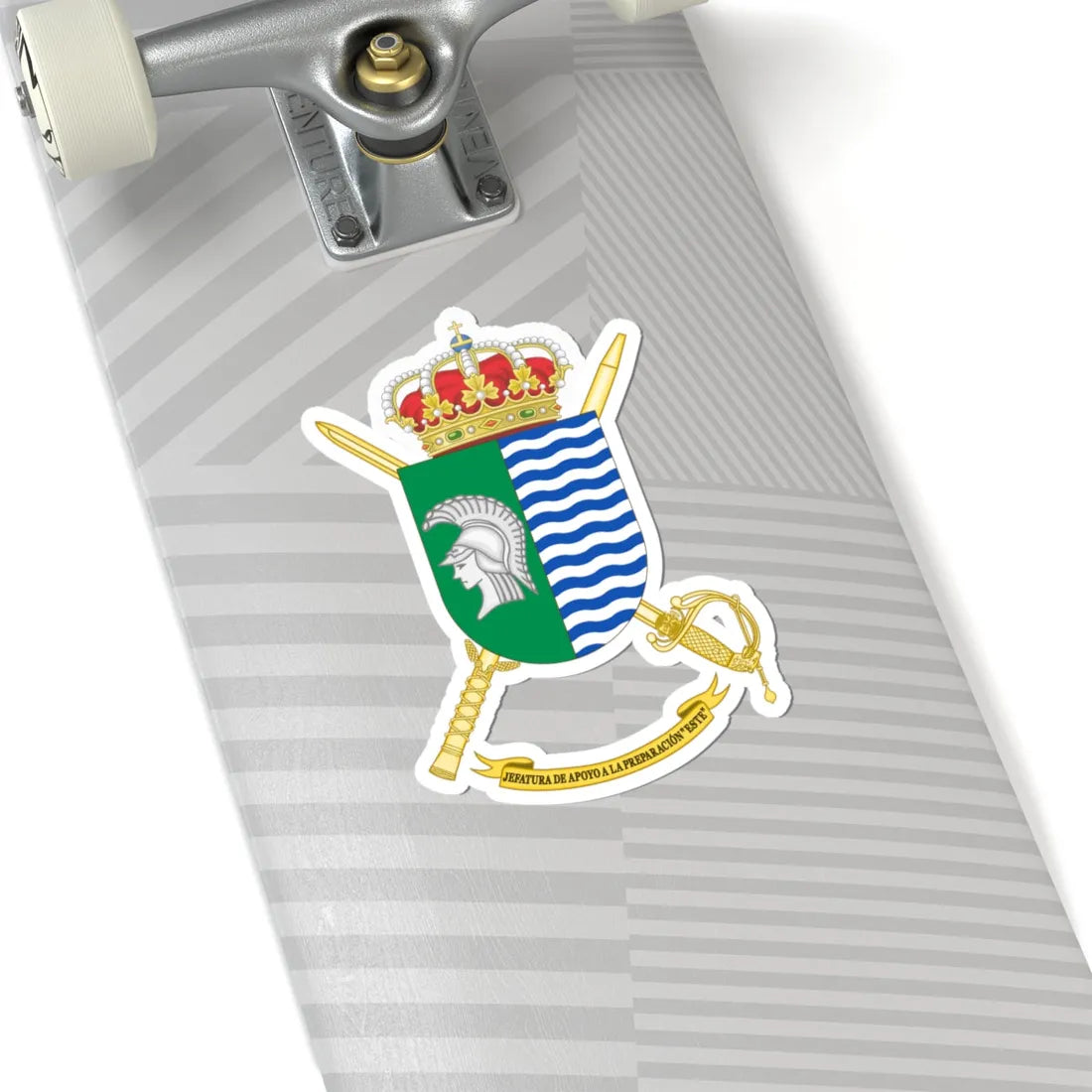 Coat of Arms of the Training Command - Este (Spain) (Coat of Arms) STICKER Vinyl Kiss-Cut Decal - The Sticker Space