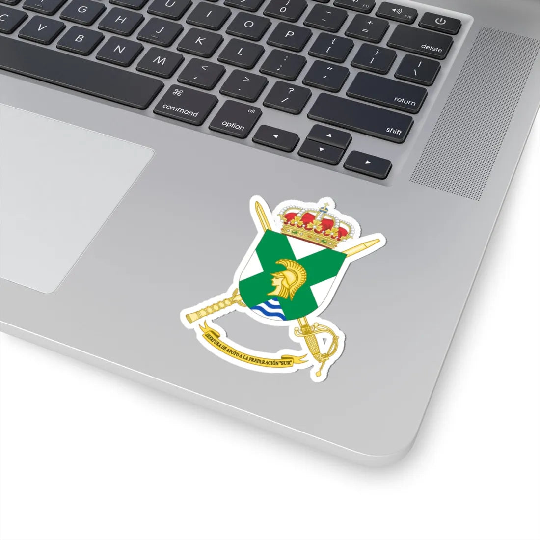 Coat of Arms of the Training Command - Sur (Spain) (Coat of Arms) STICKER Vinyl Kiss-Cut Decal - The Sticker Space