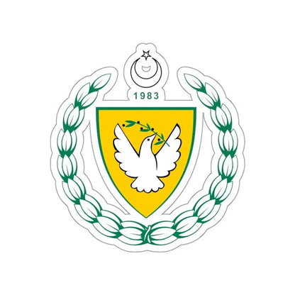 Coat of arms of the Turkish Republic of Northern Cyprus STICKER Vinyl Die-Cut Decal - The Sticker Space