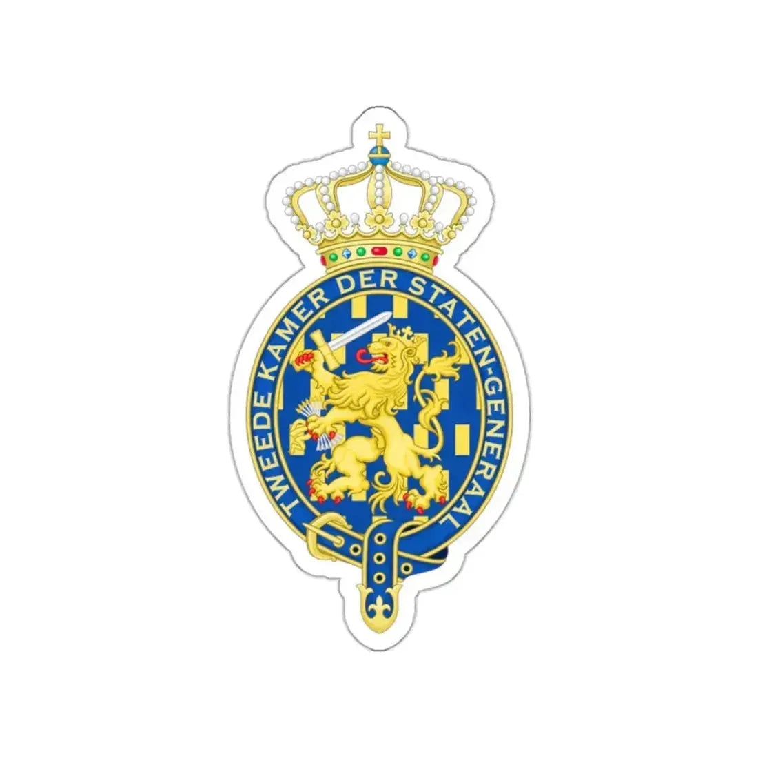 Coat of arms of the Tweede Kamer STICKER Vinyl Die-Cut Decal 2 Inch - The Sticker Space