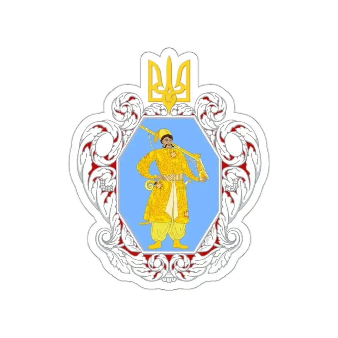 Coat of Arms of the Ukrainian State STICKER Vinyl Die-Cut Decal 2 Inch - The Sticker Space