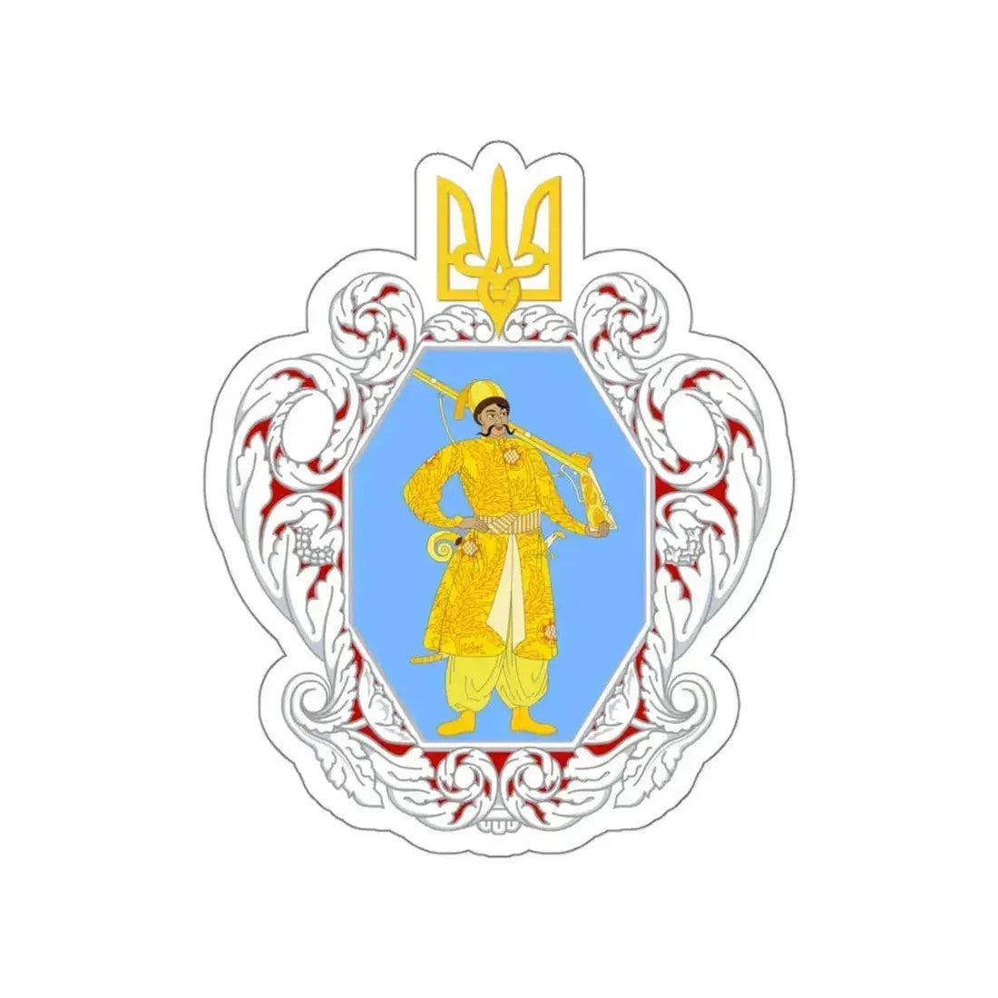 Coat of Arms of the Ukrainian State STICKER Vinyl Die-Cut Decal 4 Inch - The Sticker Space