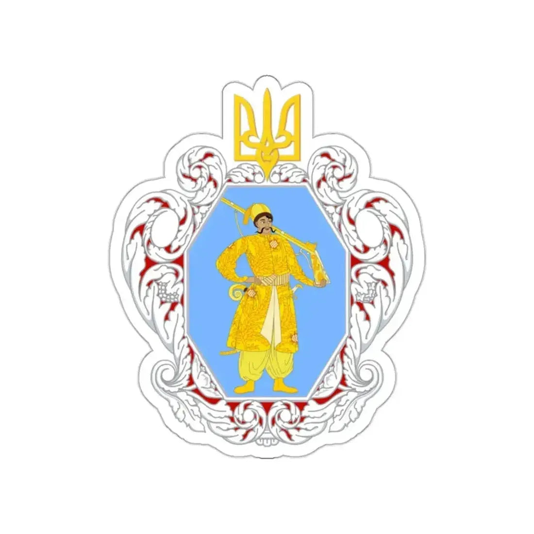 Coat of Arms of the Ukrainian State STICKER Vinyl Die-Cut Decal - The Sticker Space