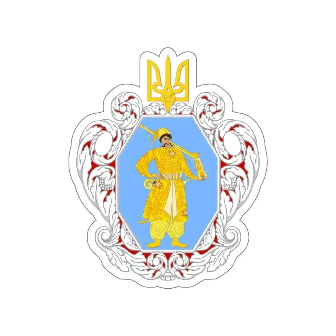 Coat of Arms of the Ukrainian State STICKER Vinyl Die-Cut Decal - The Sticker Space