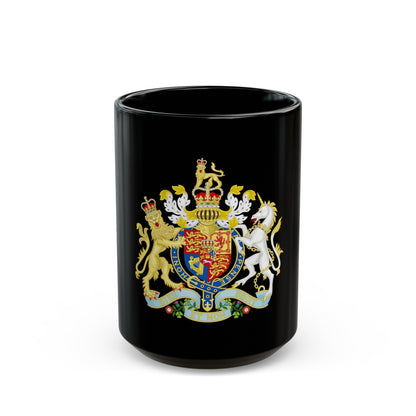 Coat of Arms of the United Kingdom (1816-1837) - Black Coffee Mug-15oz-The Sticker Space