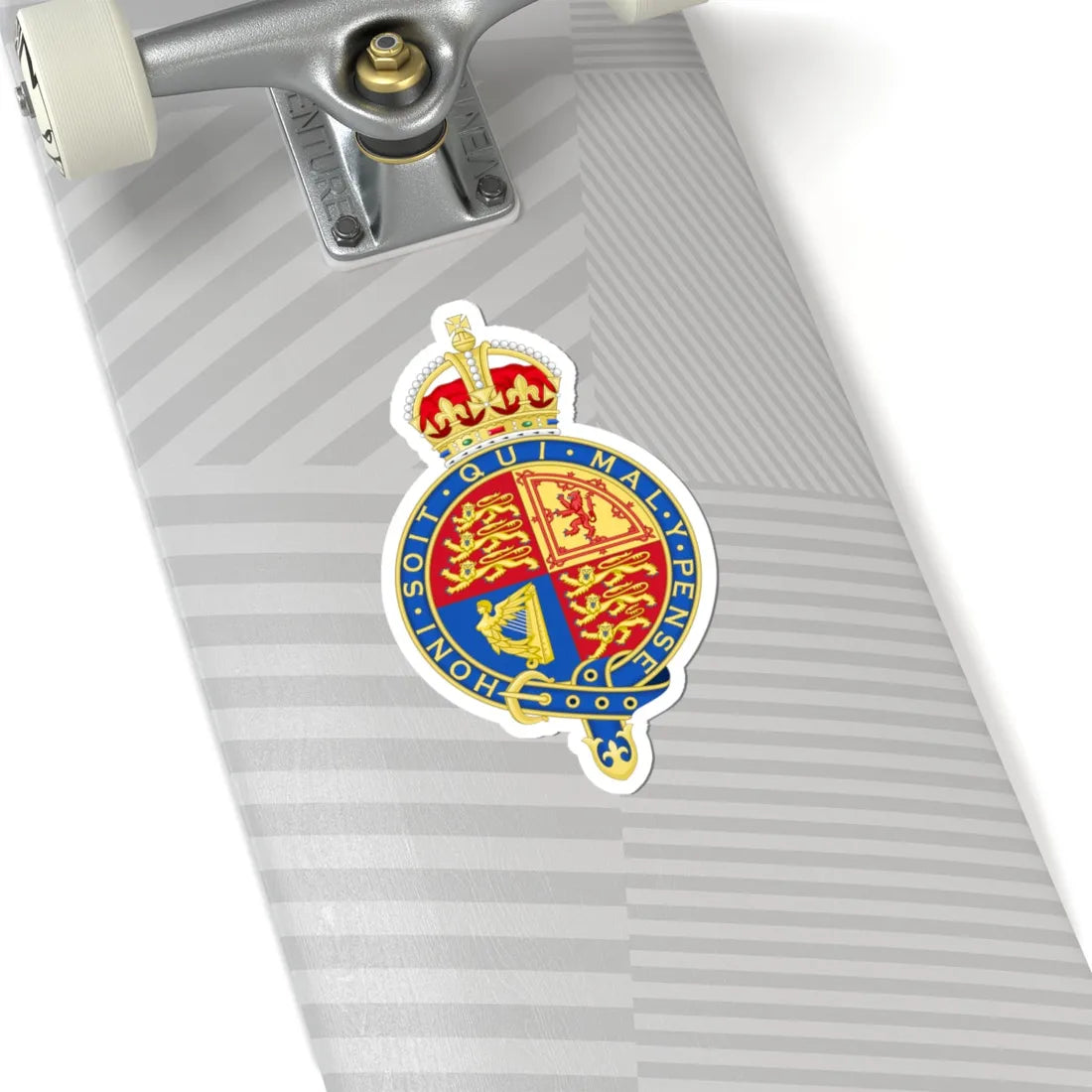 Coat of arms of the United Kingdom 1901-1952 abridged arms variant 2 (United Kingdom) (Coat of Arms) STICKER Vinyl Kiss-Cut Decal - The Sticker Space